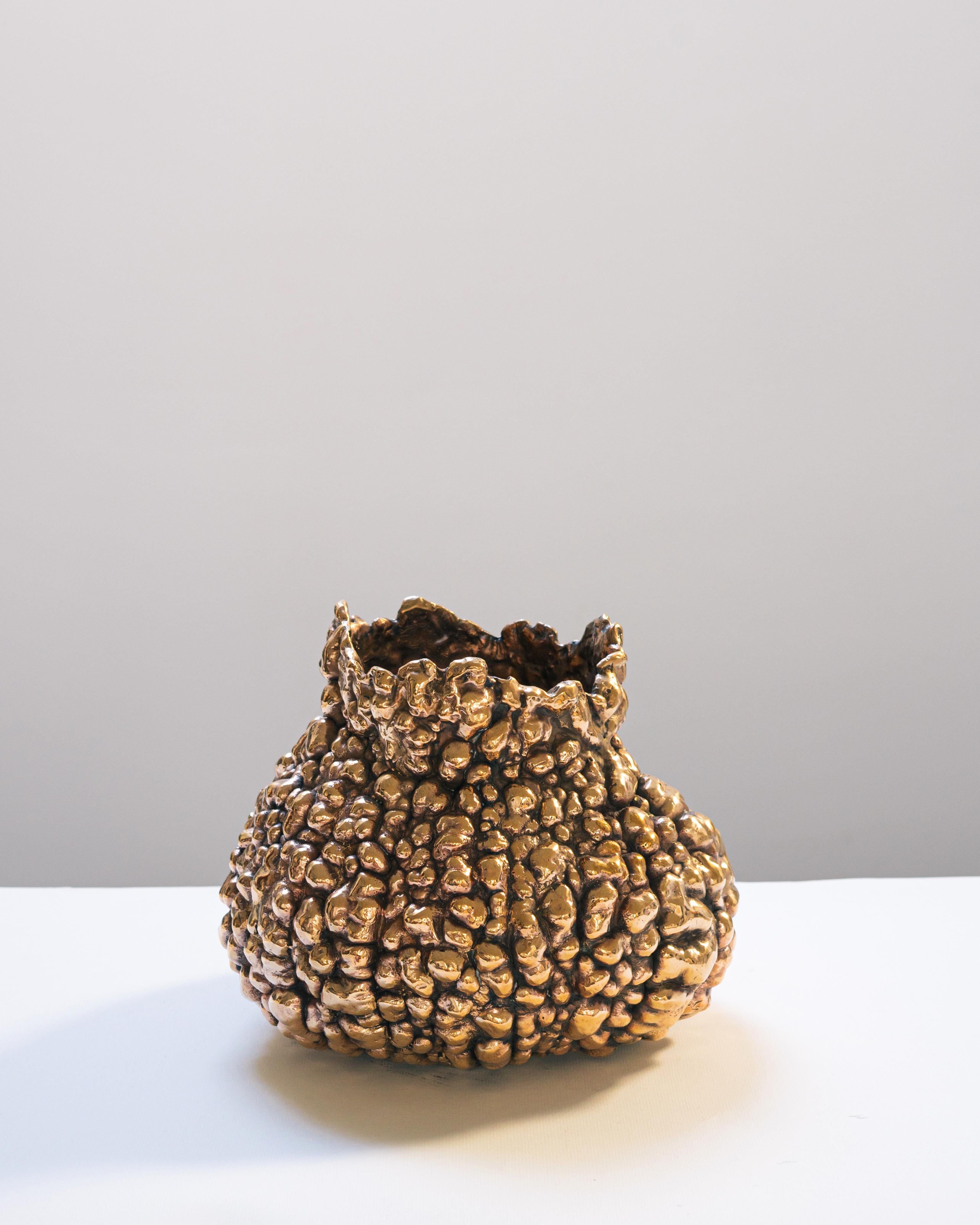 Cast Contemporary Bronze Vase Bubble by Clotilde Ancarani, 2022