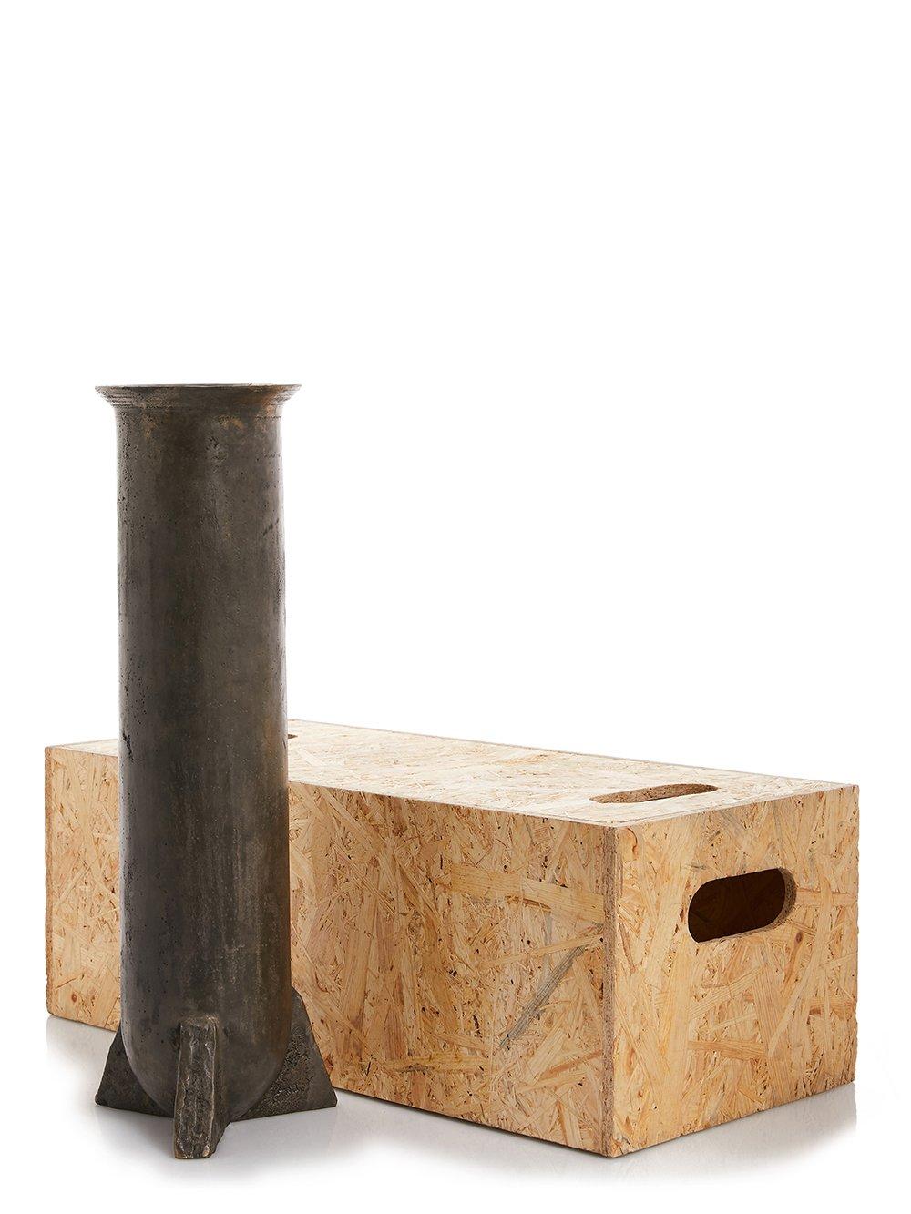 Contemporary Bronze Vase, Urnette by Rick Owens For Sale 1