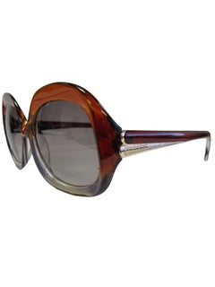 Zeitgenössische übergroße Balenciaga-Sonnenbrille in Braun und Grau
