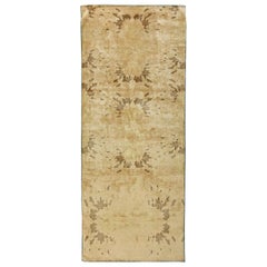 Contemporary Brown Handmade Wool Runner by Doris Leslie Blau