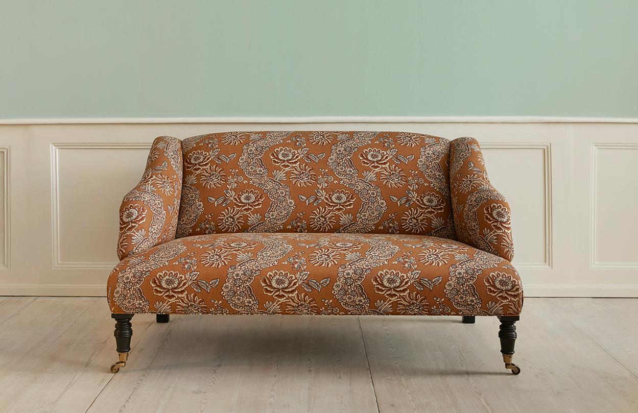 Belgium, contemporary

Sofa in customized brown flowered textile upholstery by The Apartment.

Measures: H 72 x W 132 x D 80 cm.