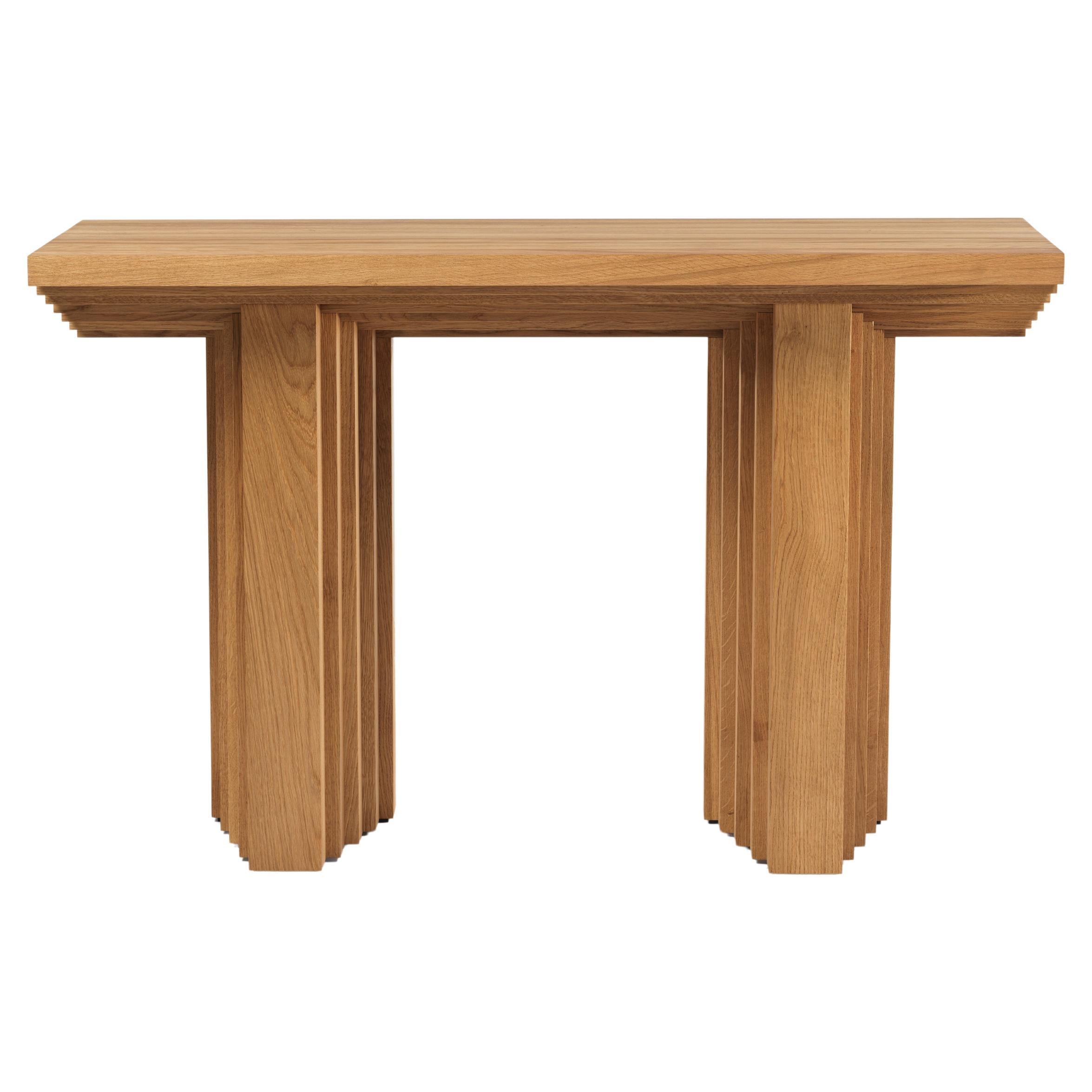 Consolle Ater in legno massello di Oak Wood Contemporary di Tim Vranken