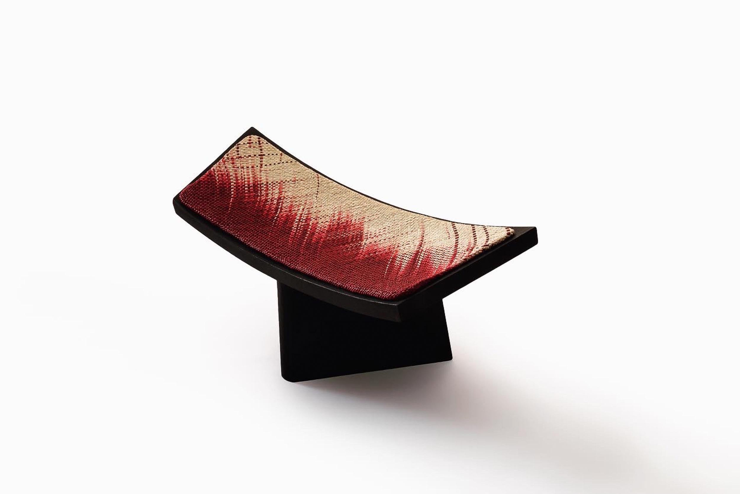 Contemporary Brown Stool 'Coba' by Carmworks, Customizable In New Condition For Sale In Paris, FR