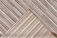 Hand-Knotted Wool and Silk Area Rug with Stripes, Made in India