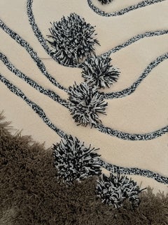 Contemporary Brown, Taupe and Ivory Topographic Hand-Tufted Rug by RAG Home