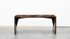 Contemporary Brown Wooden Desk by Johannes Hock 'L'