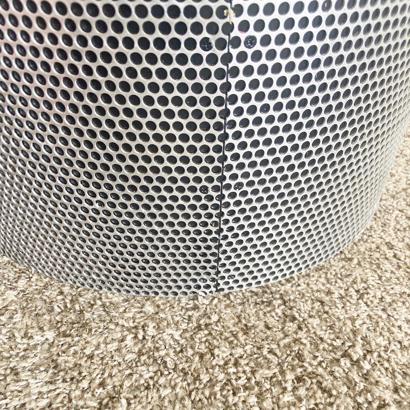 Contemporary Brushed Metal Pedestal From Guess Jeans Showroom in NYC For Sale 1
