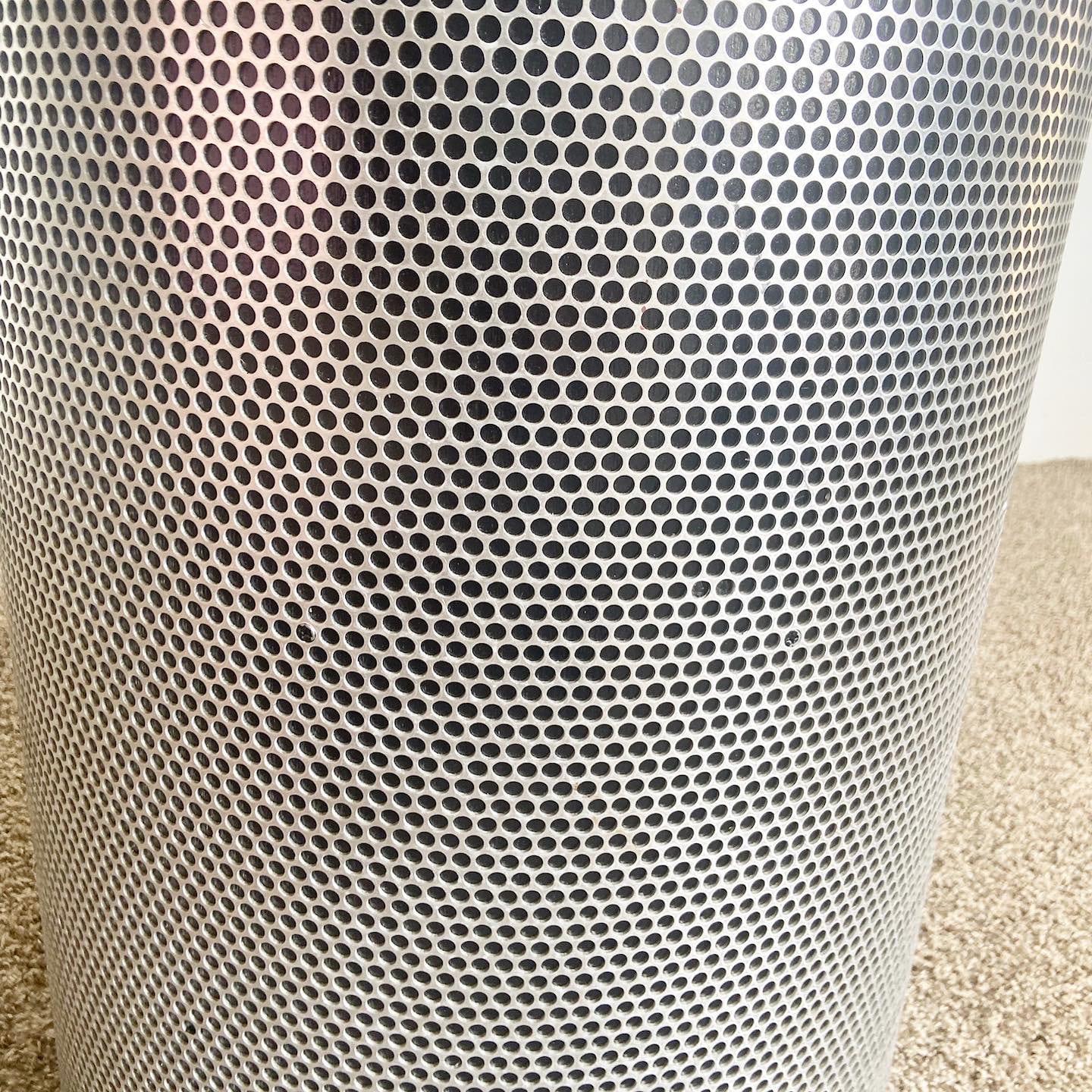 Contemporary Brushed Metal Pedestal From Guess Jeans Showroom in NYC For Sale 2