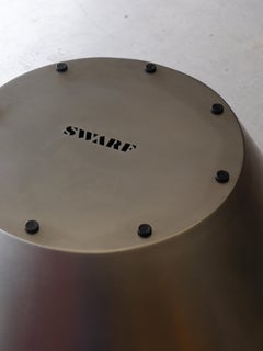 Contemporary Brushed Stainless Steel Cone Coffee Table in the Post-Modern Style