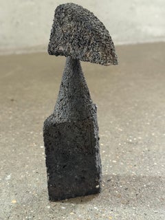 CONTEMPORARY Brutalist Bronze Totem Sculpture #3 by Artist Elliot Bergman