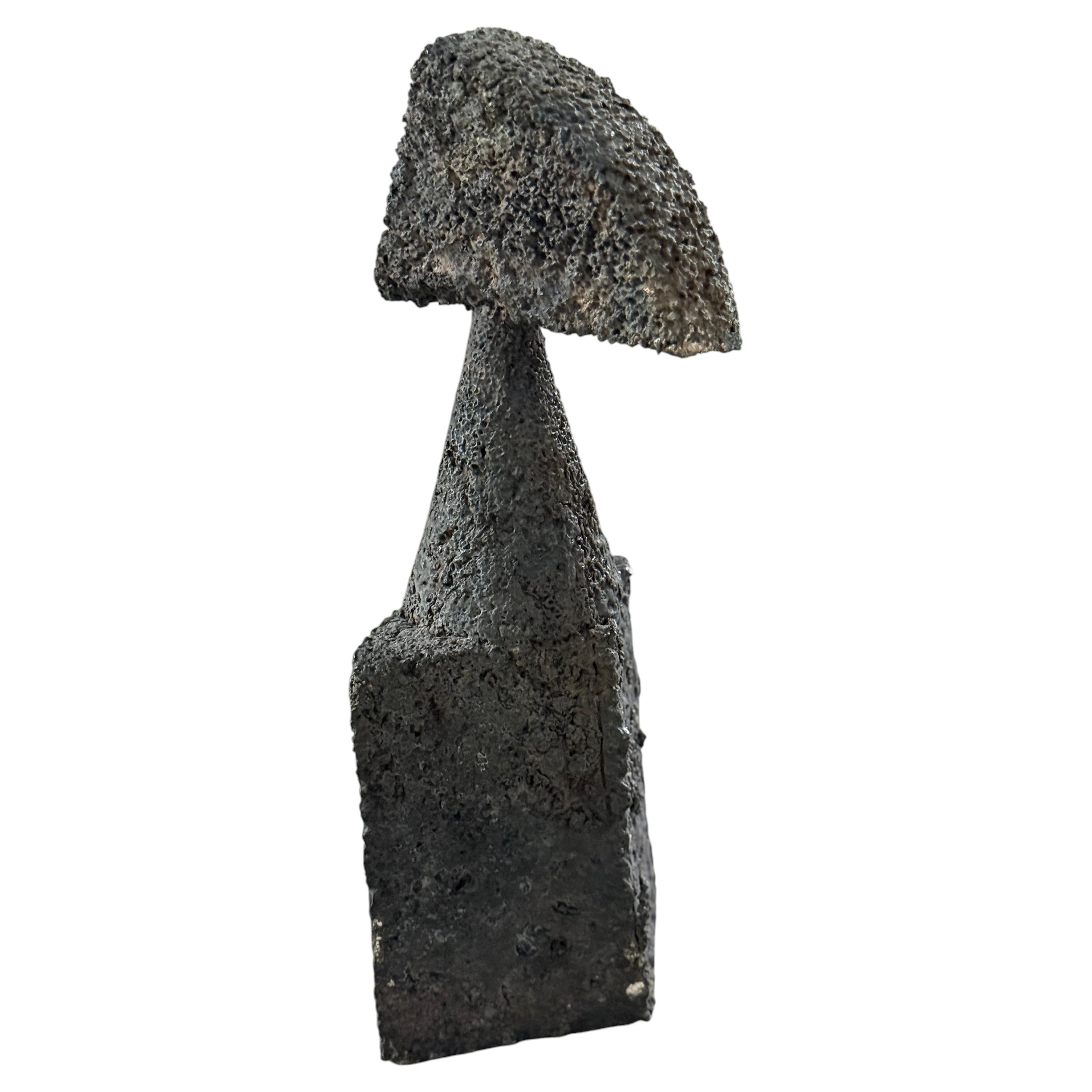 CONTEMPORARY Brutalist Bronze Totem Sculpture #3 by Artist Elliot Bergman