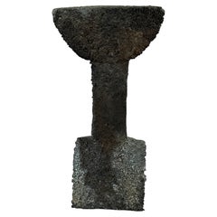 Contemporary Brutalist Bronze Totem Sculpture #2 by Artist Elliot Bergman