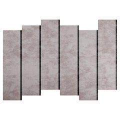 Modern Irregular Shape Customizable Rug Neutral Color with Black Details