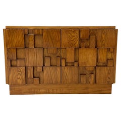 Contemporary Brutalist Sideboard, Ash, Italy