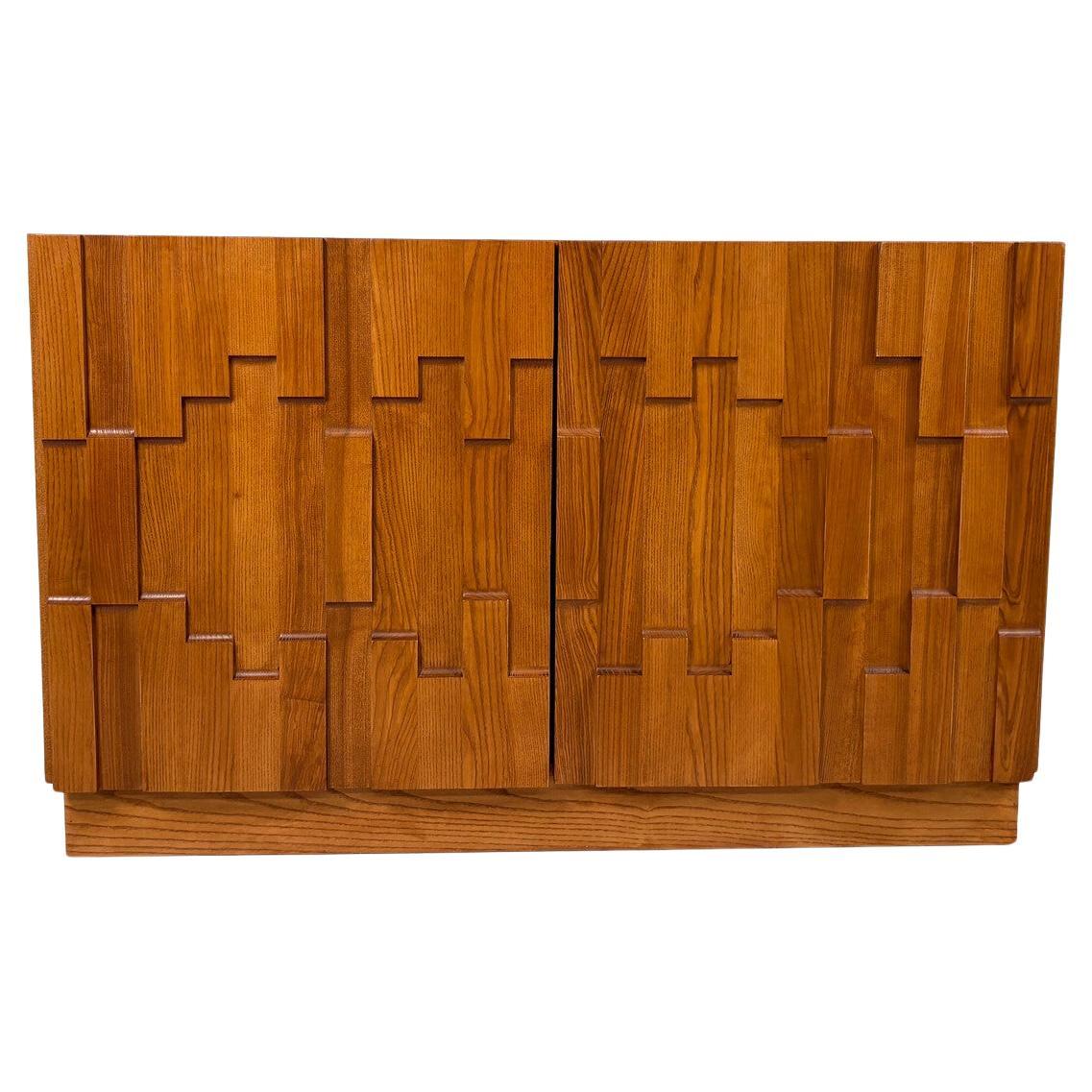 Zeitgenössisches brutalistisches Sideboard, Italien im Angebot