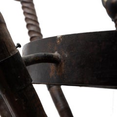 Contemporary Brutalist Style 9 Light Ostrich Egg Chandelier