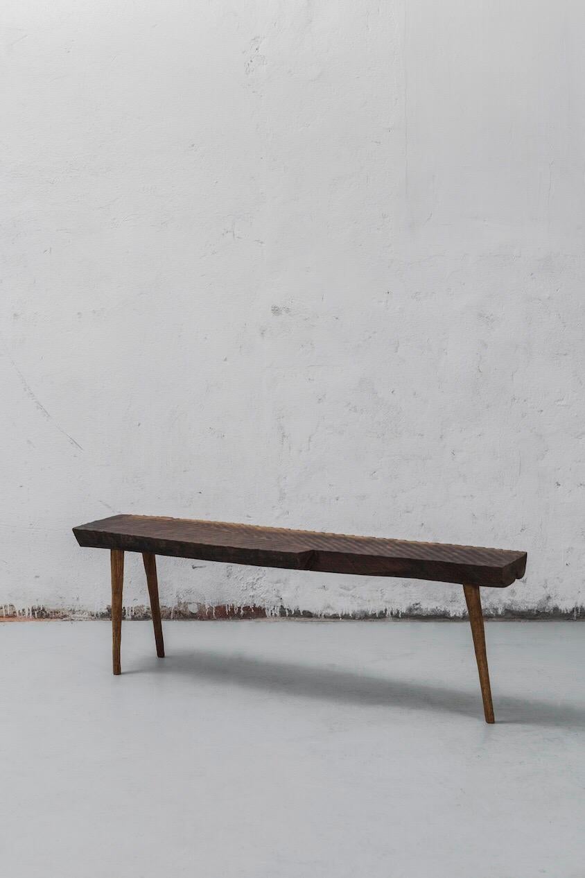 Russe Petite table ou banc #8 en chêne massif de style brutal contemporain en vente