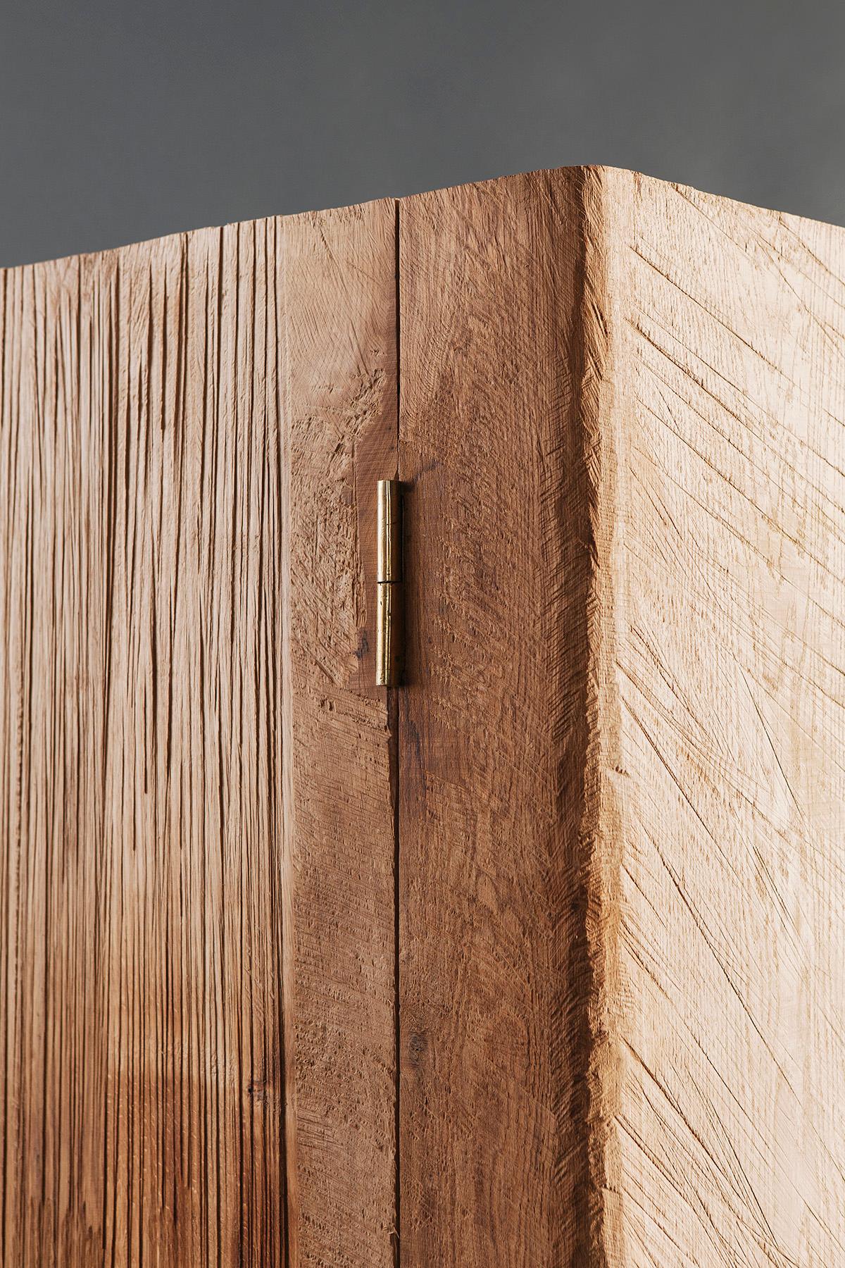 Wardrobe made of solid oak (+ linseed oil)
Measures:175 x 80 x 40 cm

SÓHA design studio conceives and produces furniture design and decorative objects in solid oak in an authentic style. Inspiration to create all these items comes from the Russian