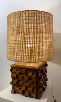 Contemporary Brutalist Table Lamp, Italy