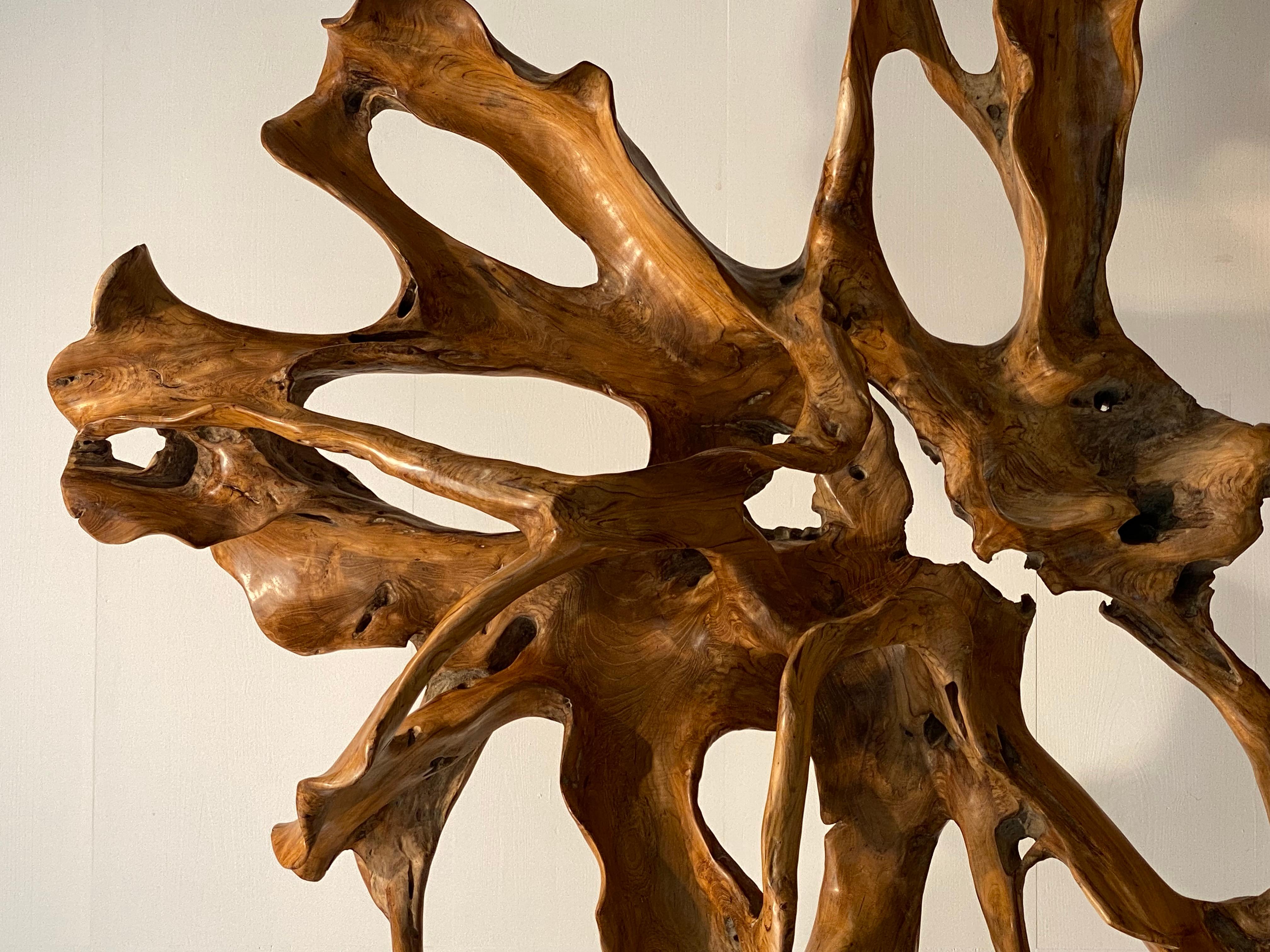 Contemporary, Brutalist Wooden Sculpture For Sale 10