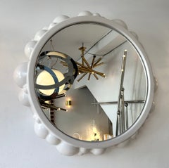 Zeitgenössischer Blasen- Atomo-Keramikspiegel von Antonio Cagianelli, Italien