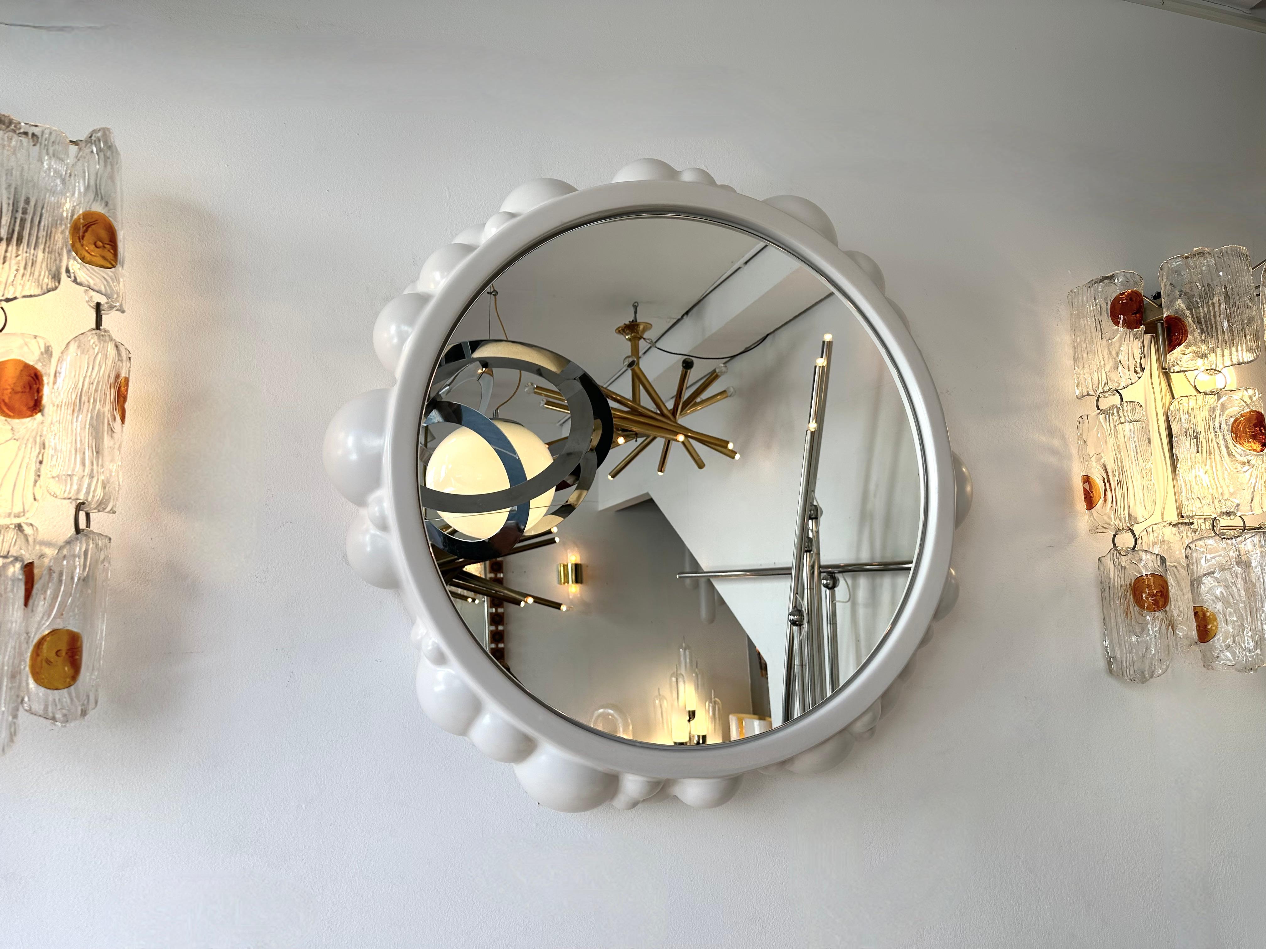 Miroir contemporain en céramique Atomo à bulles d'Antonio Cagianelli, Italie Neuf - En vente à SAINT-OUEN, FR