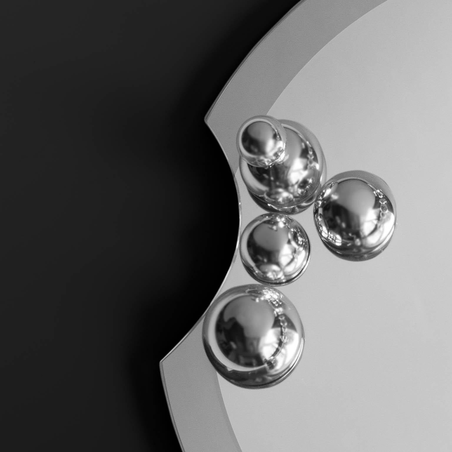 Blown Glass Contemporary 'Bubble Mirror' Handmade Mirror by Simone Crestani Playful Elegant For Sale
