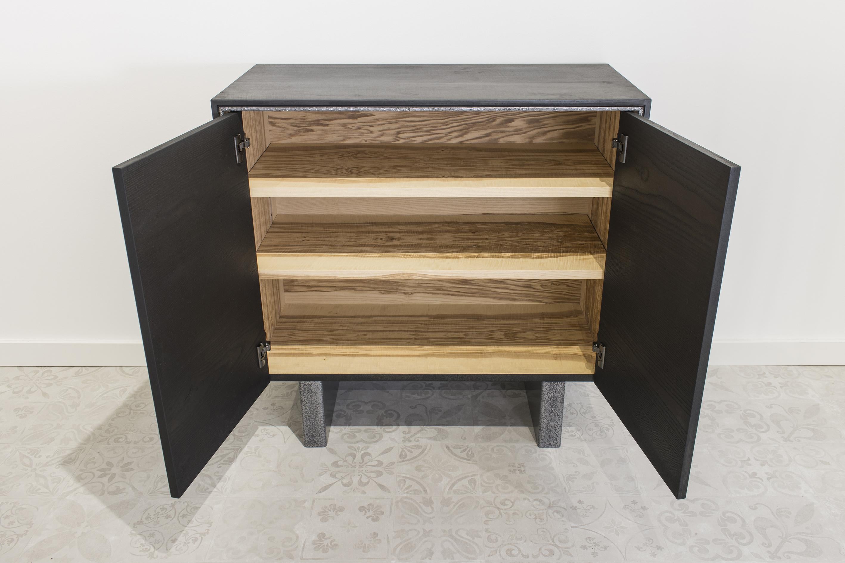 French Contemporary Buffet Black Ash #2 For Sale
