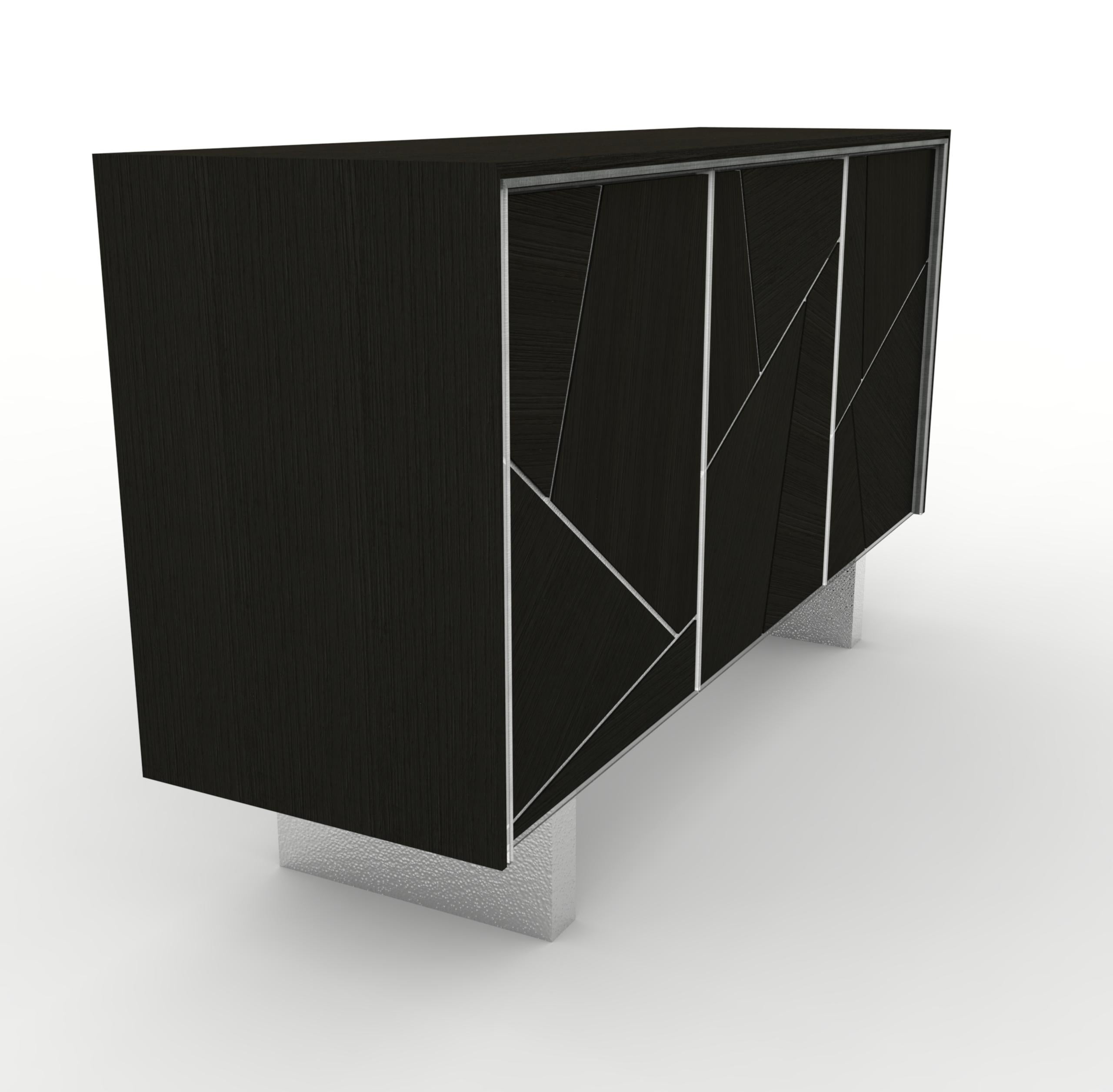 Modern Contemporary Buffet Black Ash For Sale