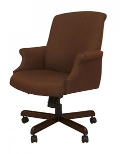 Contemporary Burgundy Upholstered Office Swivel Chairs