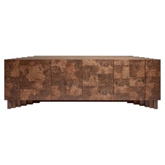 Contemporary Burl and Oak Fira Sideboard by Tim Vranken