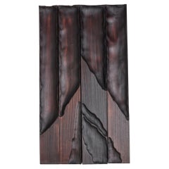 Contemporary burned soft wood Jacques by Katrien Doms