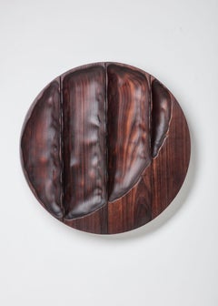 Contemporary burned soft wood Rising Sun by Katrien Doms