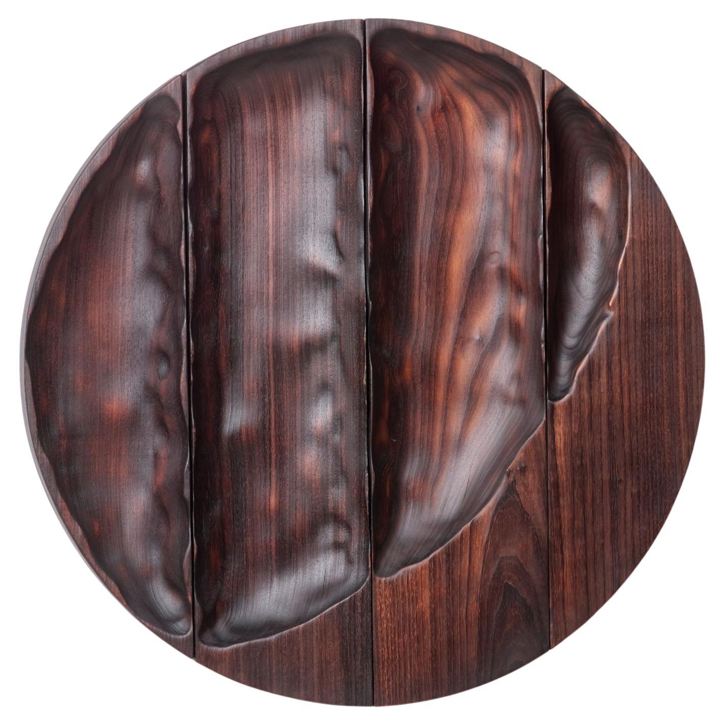 Legno morbido bruciato contemporaneo Rising Sun di Katrien DOMs in vendita