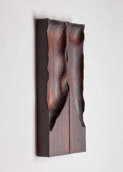 Contemporary burned soft wood Summer Haiku by Katrien Doms