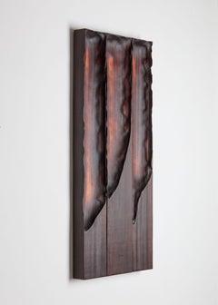 Legno morbido bruciato contemporaneo Il fiume canta di Katrien DOMs