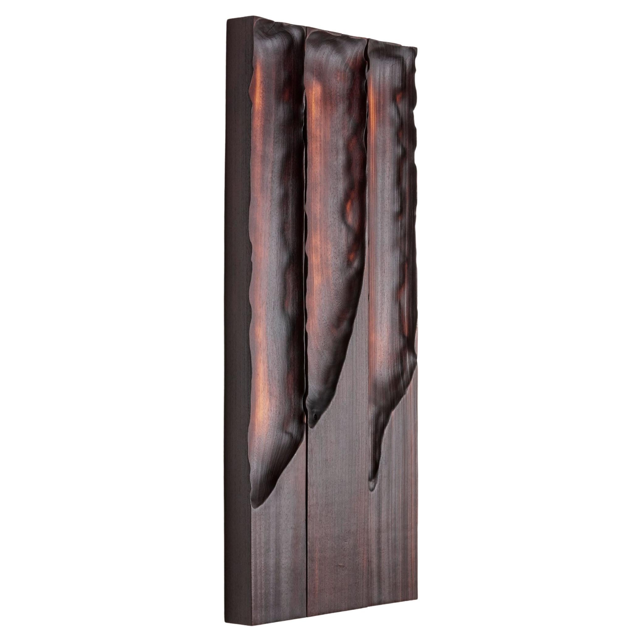 Zeitgenössisches gebranntes weiches holz Der Fluss singt von Katrien Doms