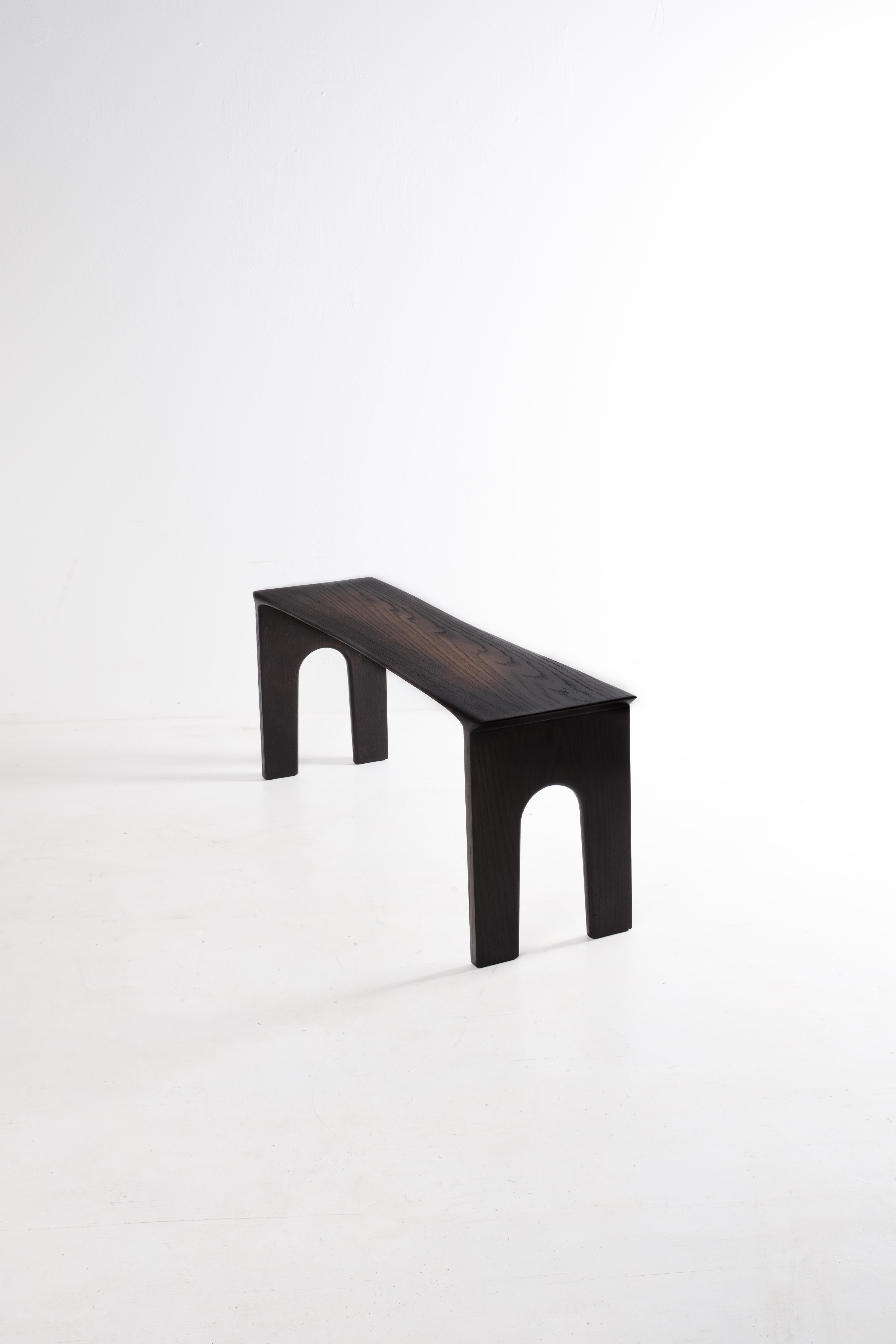 „Kuro“ as Lukas Cobers debut furniture work layed the foundation towards his identity as a craftsman, designer and artist.
In a search for pureness in shape and materiality, Kuro is a link between freehand sculptured rural shapes and graphical