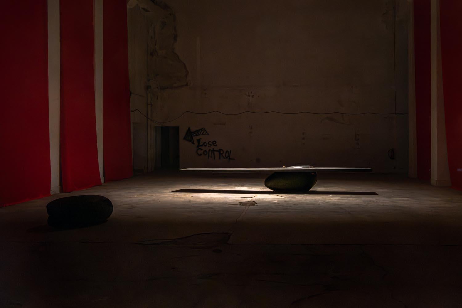 Contemporary burned Zazange & Bronze 'The Egg' Dining table For Sale 4
