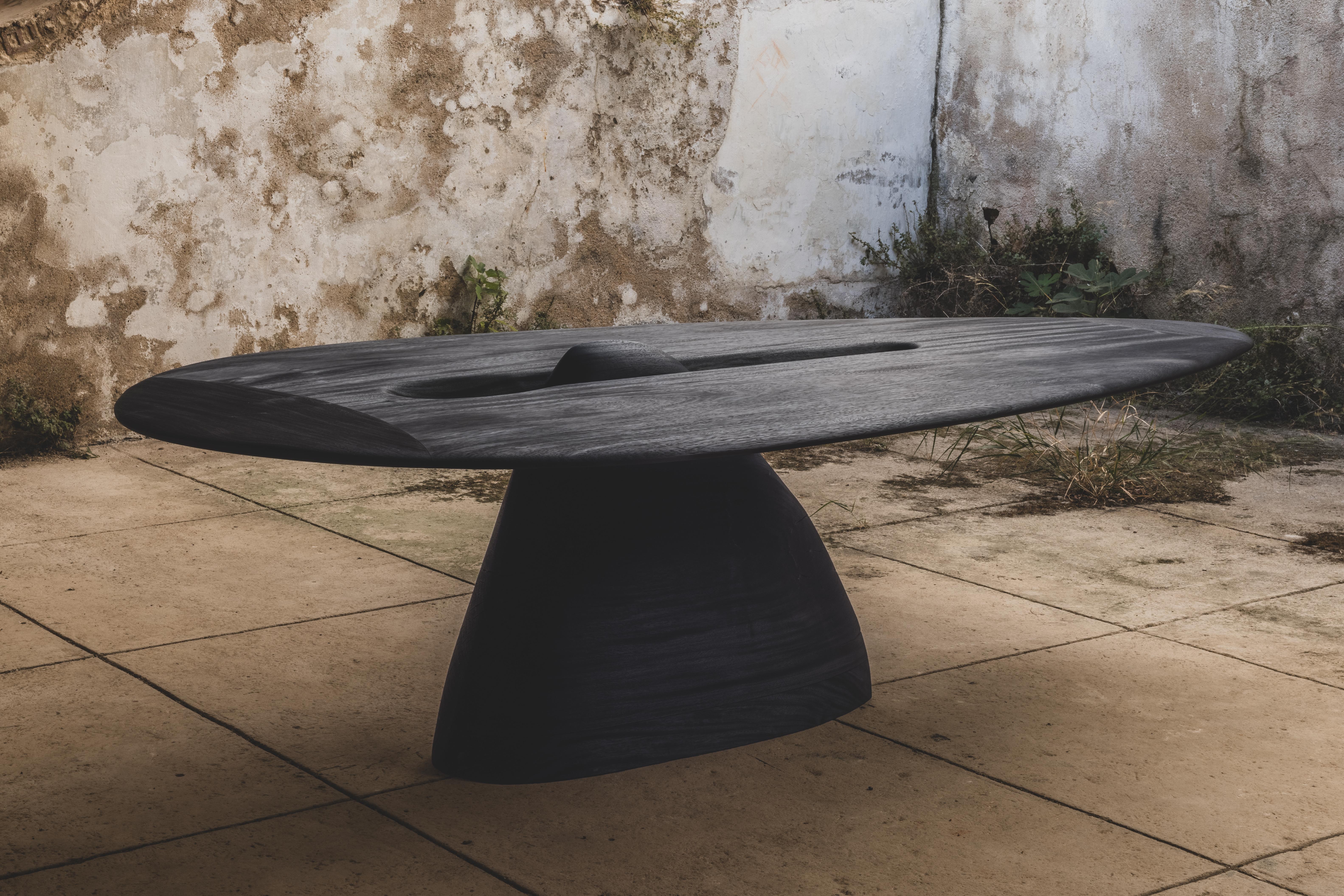 Contemporary brûlé zazange Wood Pico Rosa 0.1 table en vente 10