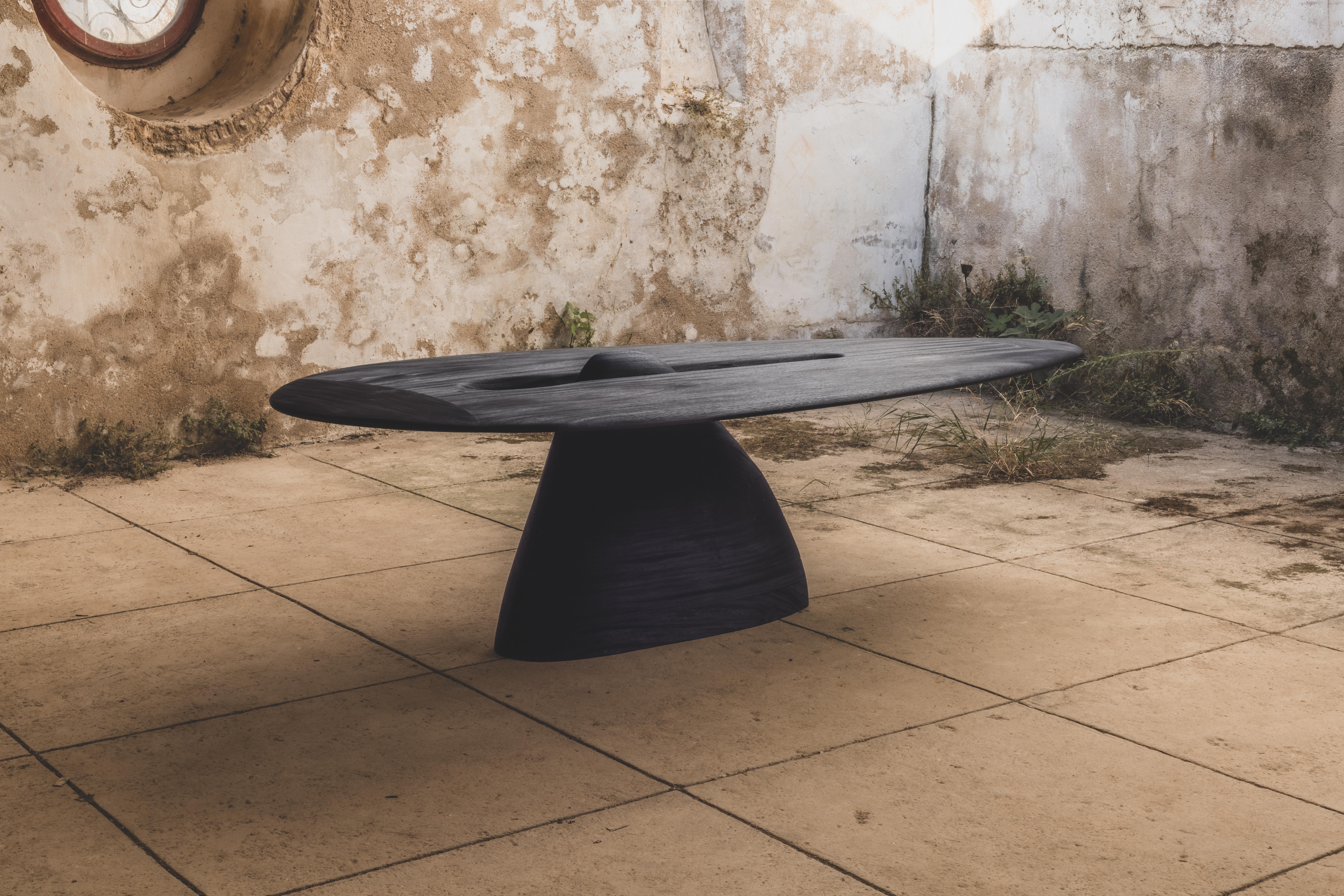Contemporary brûlé zazange Wood Pico Rosa 0.1 table en vente 11