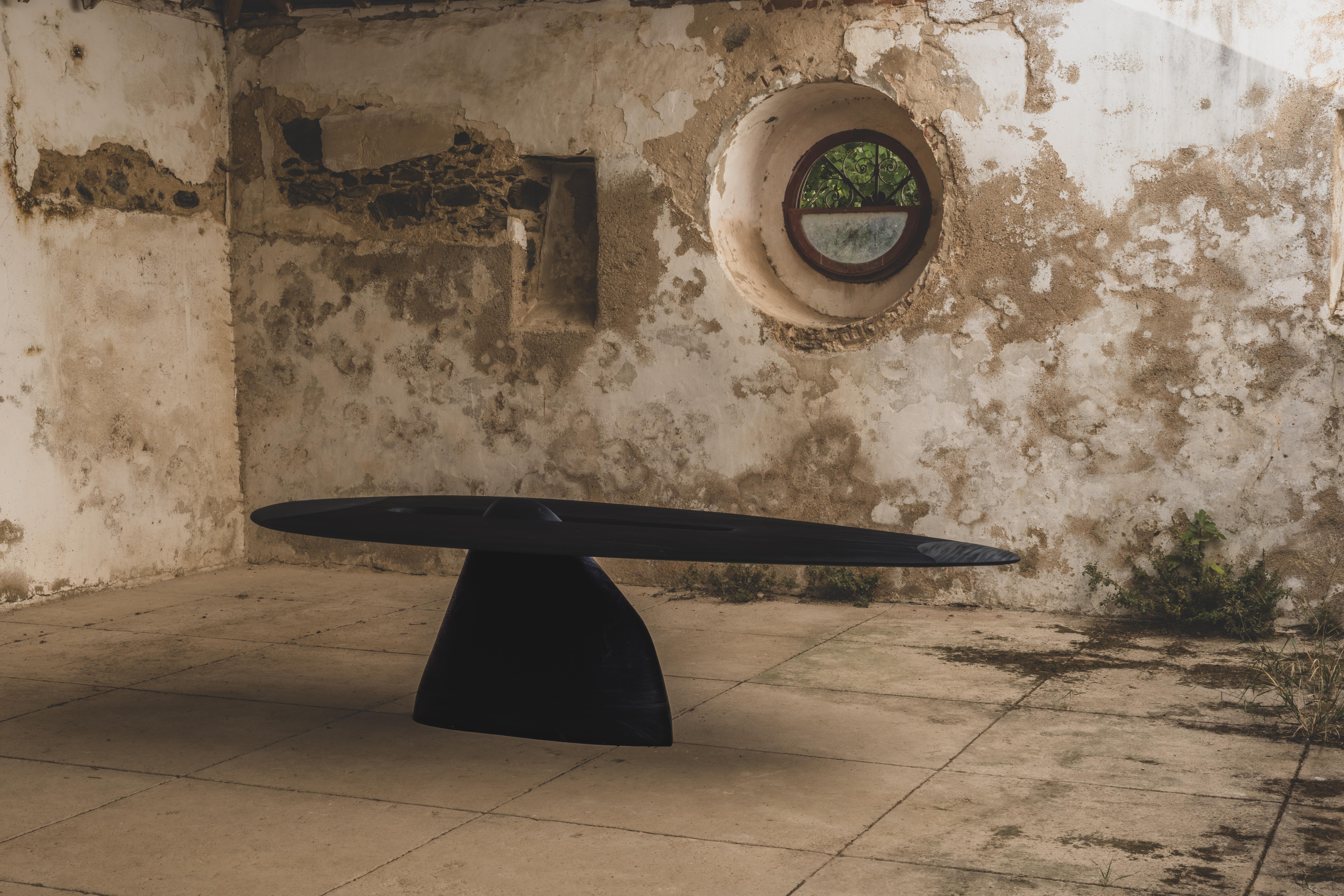 Contemporary brûlé zazange Wood Pico Rosa 0.1 table en vente 14