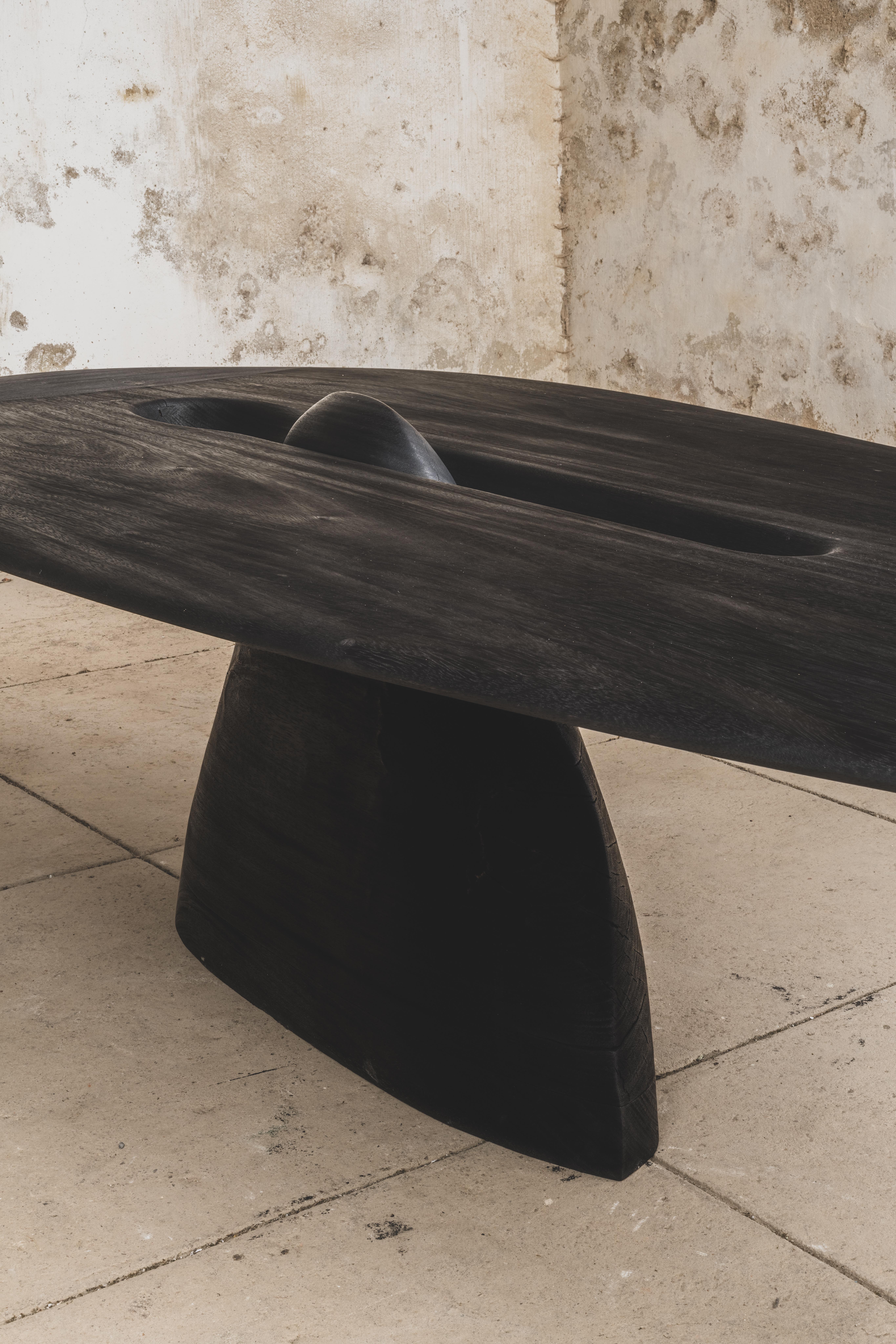 Contemporary brûlé zazange Wood Pico Rosa 0.1 table en vente 15