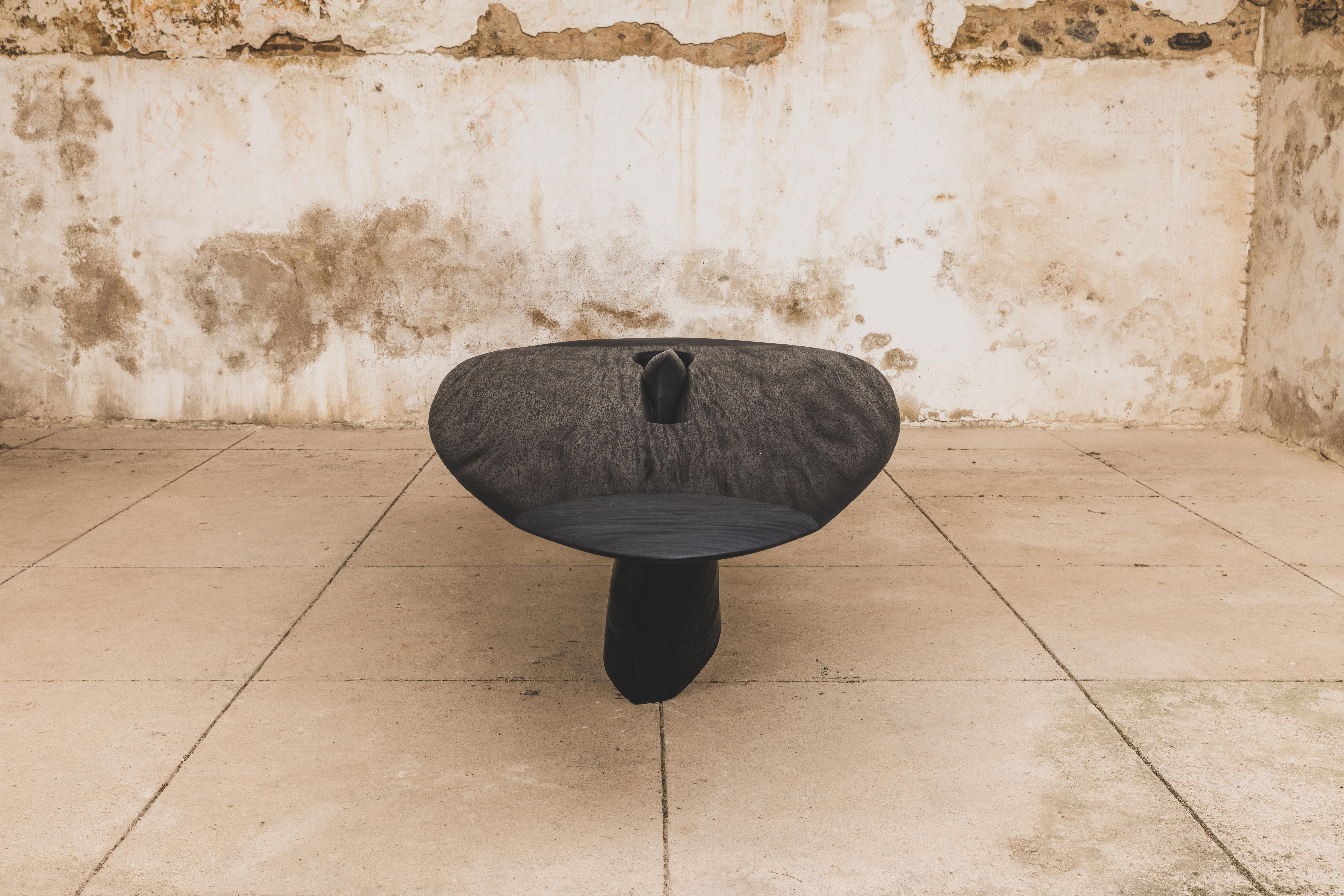 Contemporary brûlé zazange Wood Pico Rosa 0.1 table en vente 4