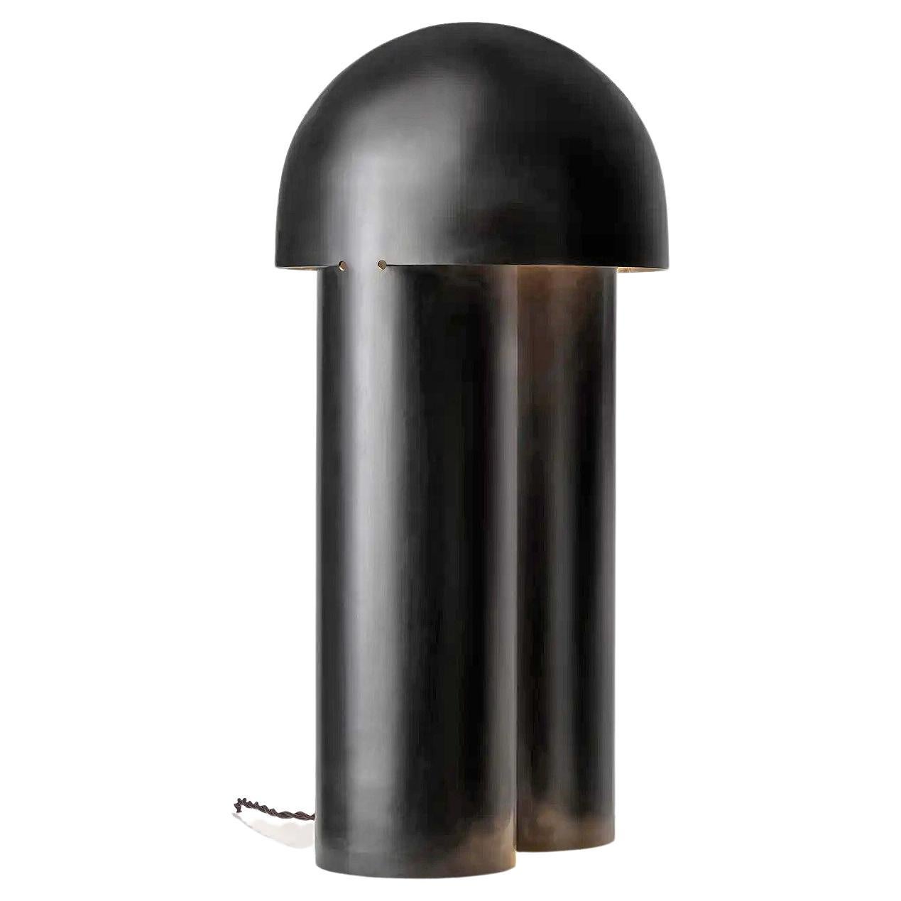 Contemporary Burnt Brass Sculpted Table Lamp, Monolith Small by Paul Matter For Sale