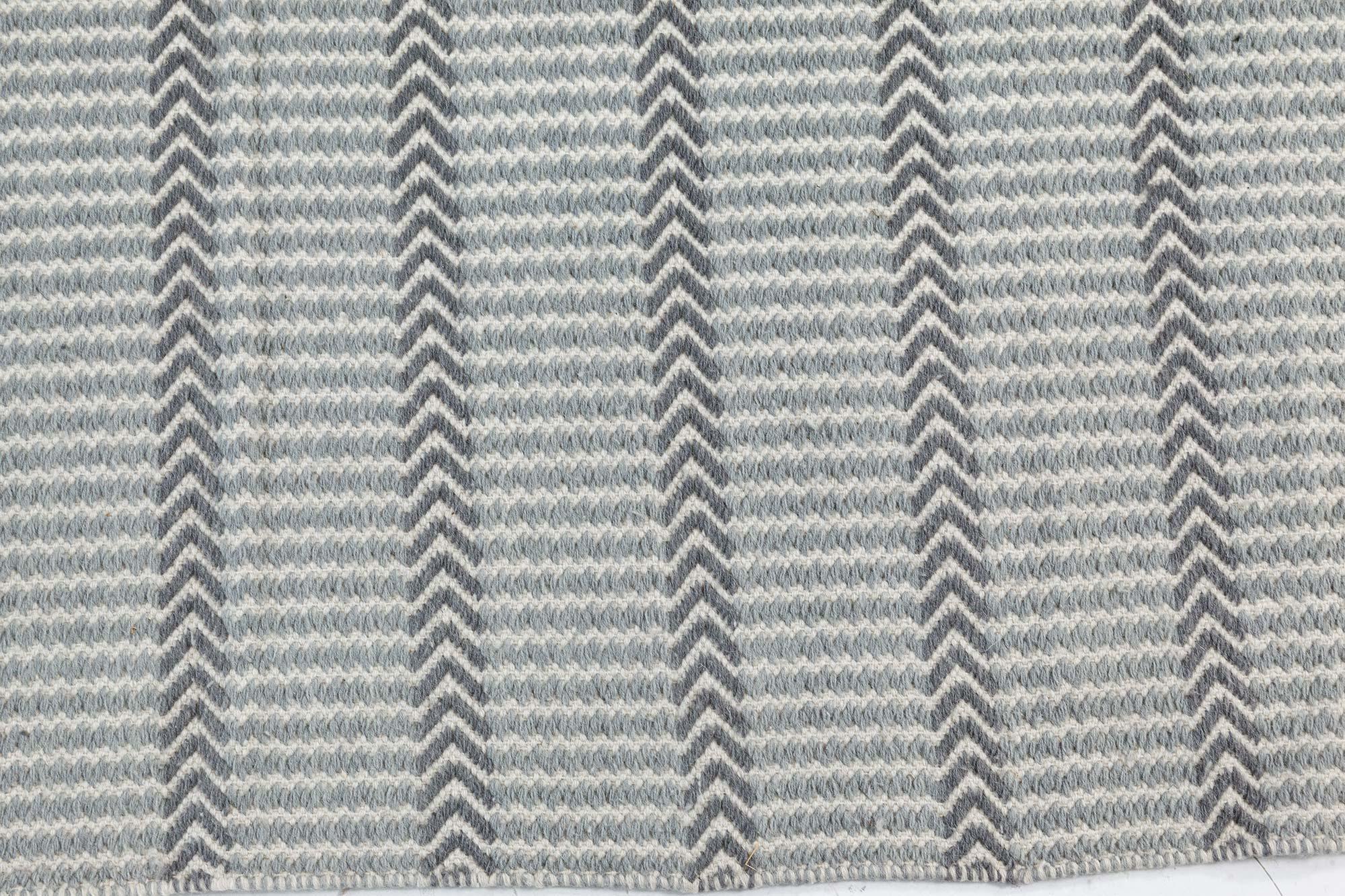 Zeitgenössischer handgefertigter Buxus-Wollteppich von Doris Leslie Blau (21. Jahrhundert und zeitgenössisch) im Angebot