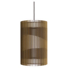 Contemporary by Chitarrini Studio Handmade Pendant Lamp Mdf Wood Light Diffuser