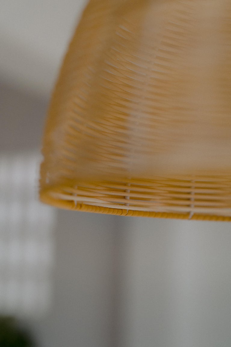 Contemporary by Chitarrini Studio Handmade Pendant Lamp Rattan Dome For ...