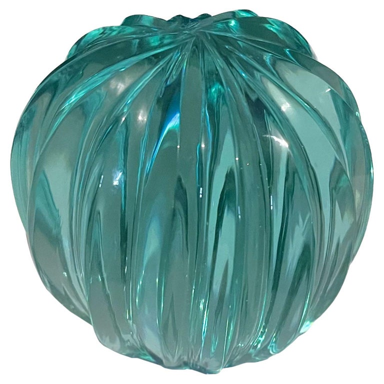 Contemporary by Ghirò Studio Hand-engraved Aquamarine Sculpture For Sale