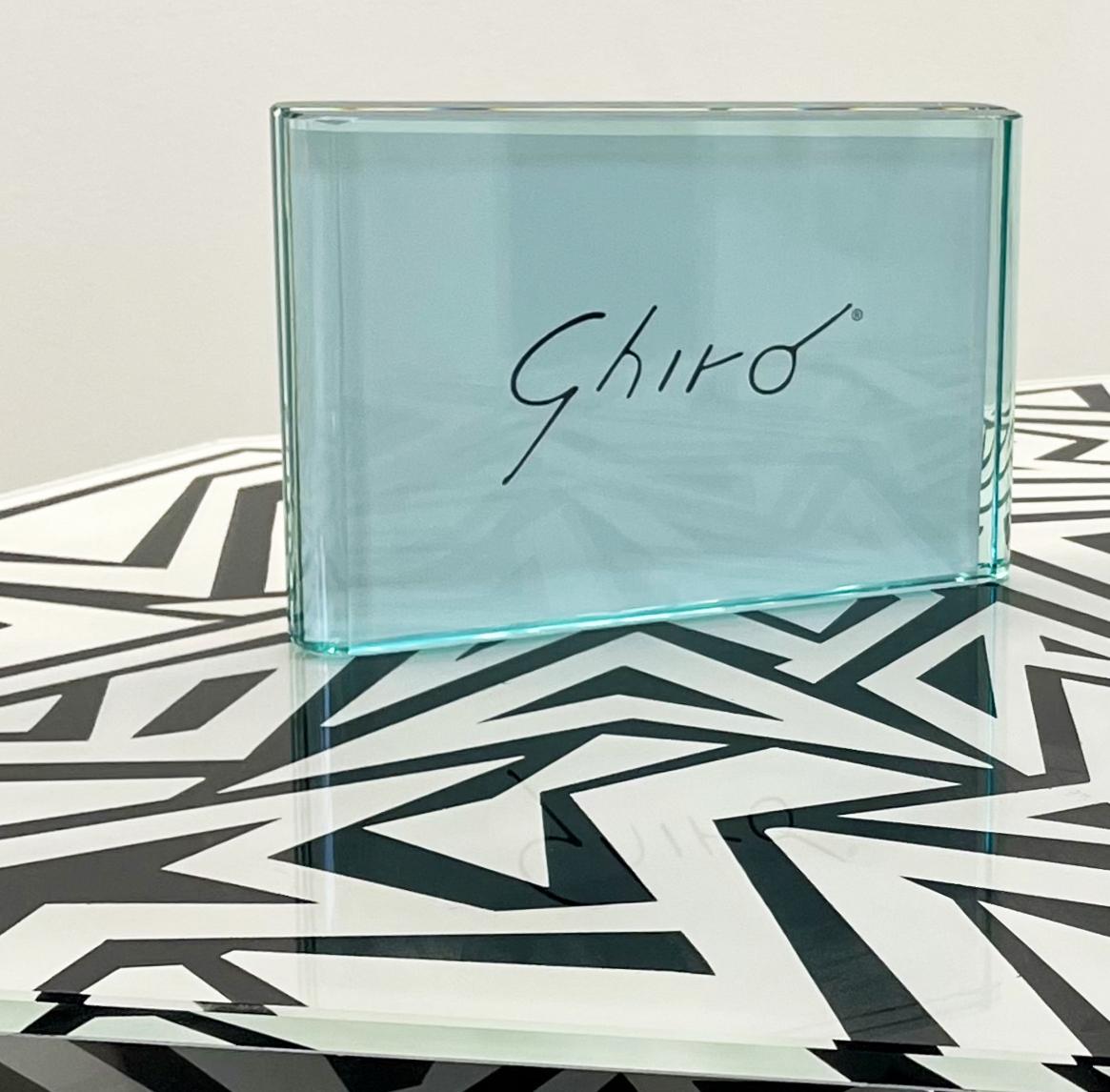 Hand-Crafted Contemporary Handmade Aquamarine Crystal Horizontal Photo Frame by Ghirò Studio For Sale